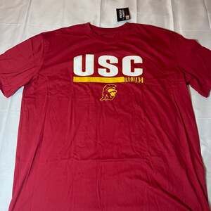 USC Trojans T Shirt Men's 4XL Red Short Sleeve
